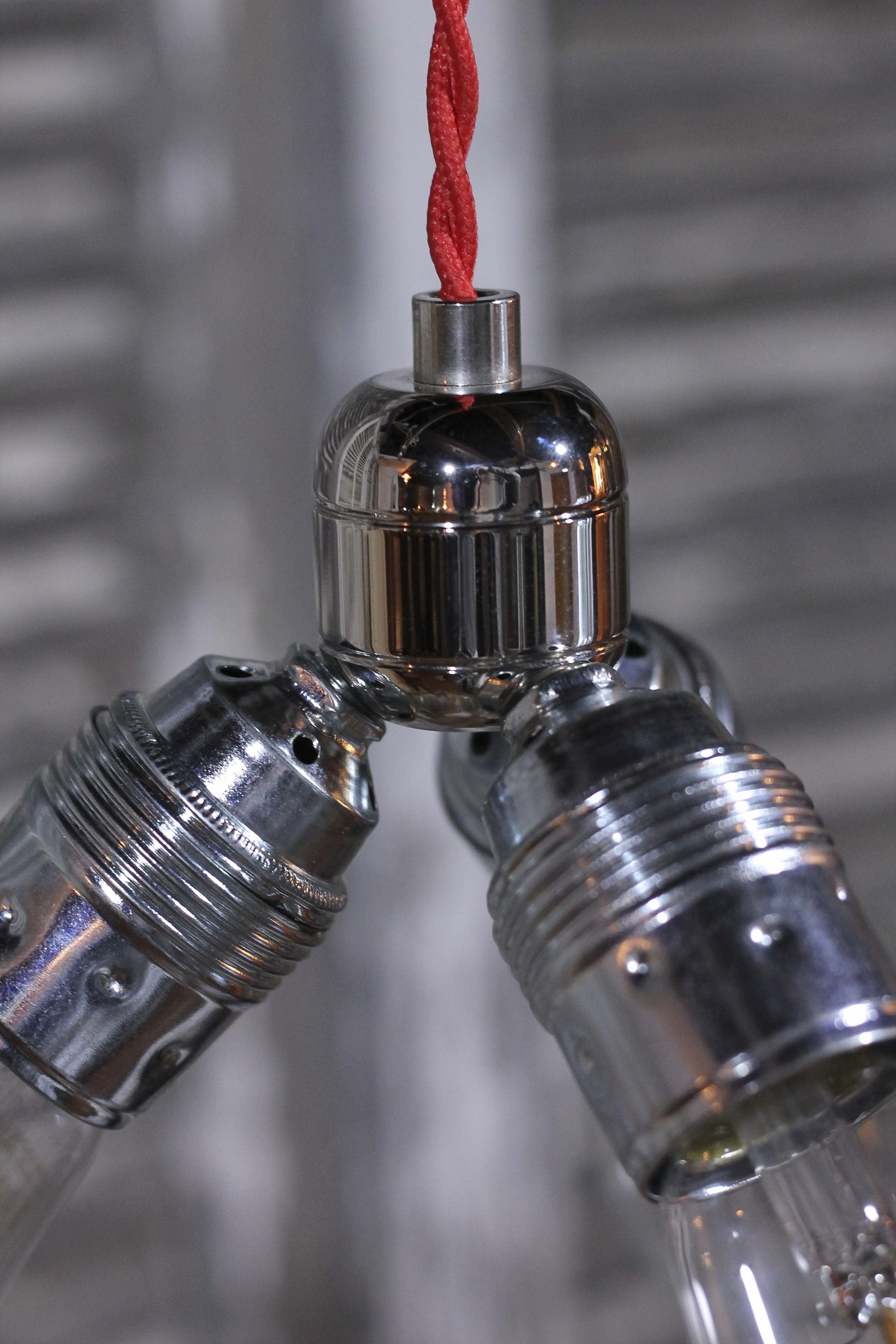 diviseur nickel trois électricité douille norme européenne ampoule quincaillerie 45 degré