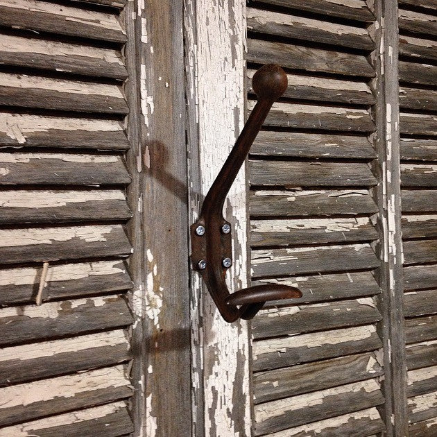 1970s School Rusty Double Hook