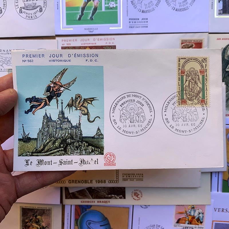 enveloppe premier jour d'édition timbre sortie officielle la poste ancienne vintage 1960 1970 1980 1990 france