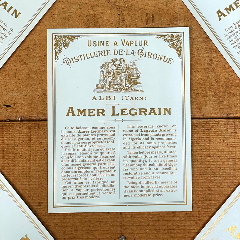 Étiquette Amer Legrain 1900