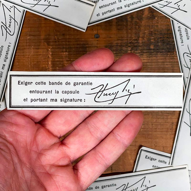 étiquette ancienne pharmacie hinglais reims epernay marne 1930 1920 exiger cette bande de garantie capsule signature