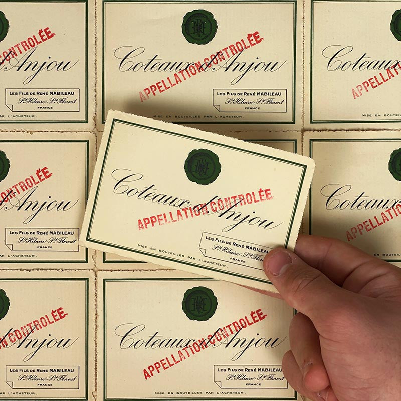 Étiquette Coteaux d'Anjou 1930