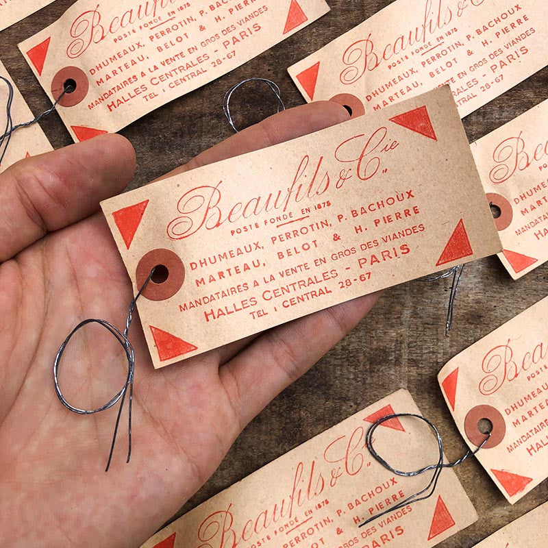 Beaufils Slaughterhouse Label Paris 1950