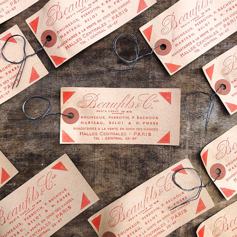 Beaufils Slaughterhouse Label Paris 1950