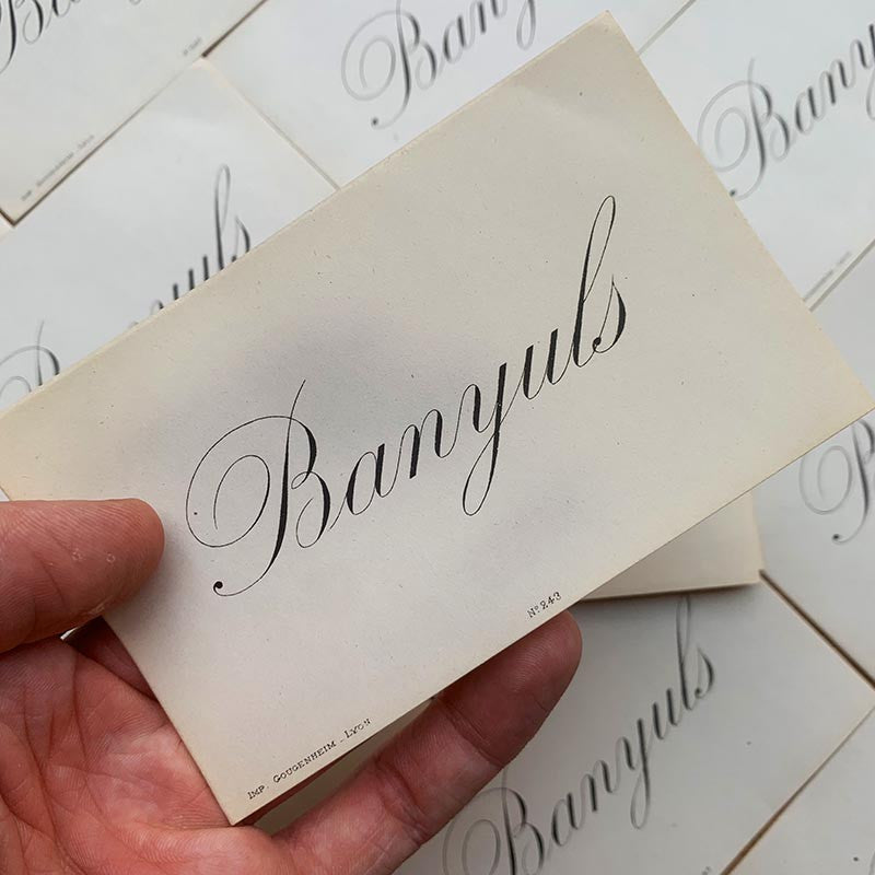 Banyuls 1930 Wine Label