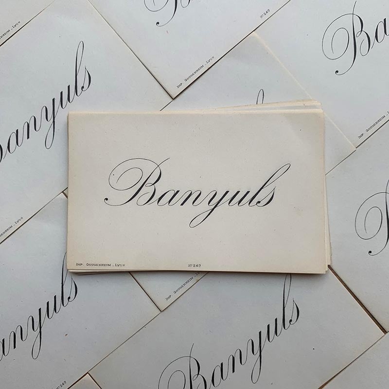 Banyuls 1930 Wine Label