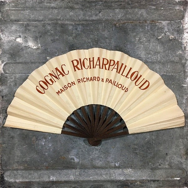 éventail publicitaire ancien vintage cognac richarpailloud 1920 1930 jean d'ylen ylen alcool