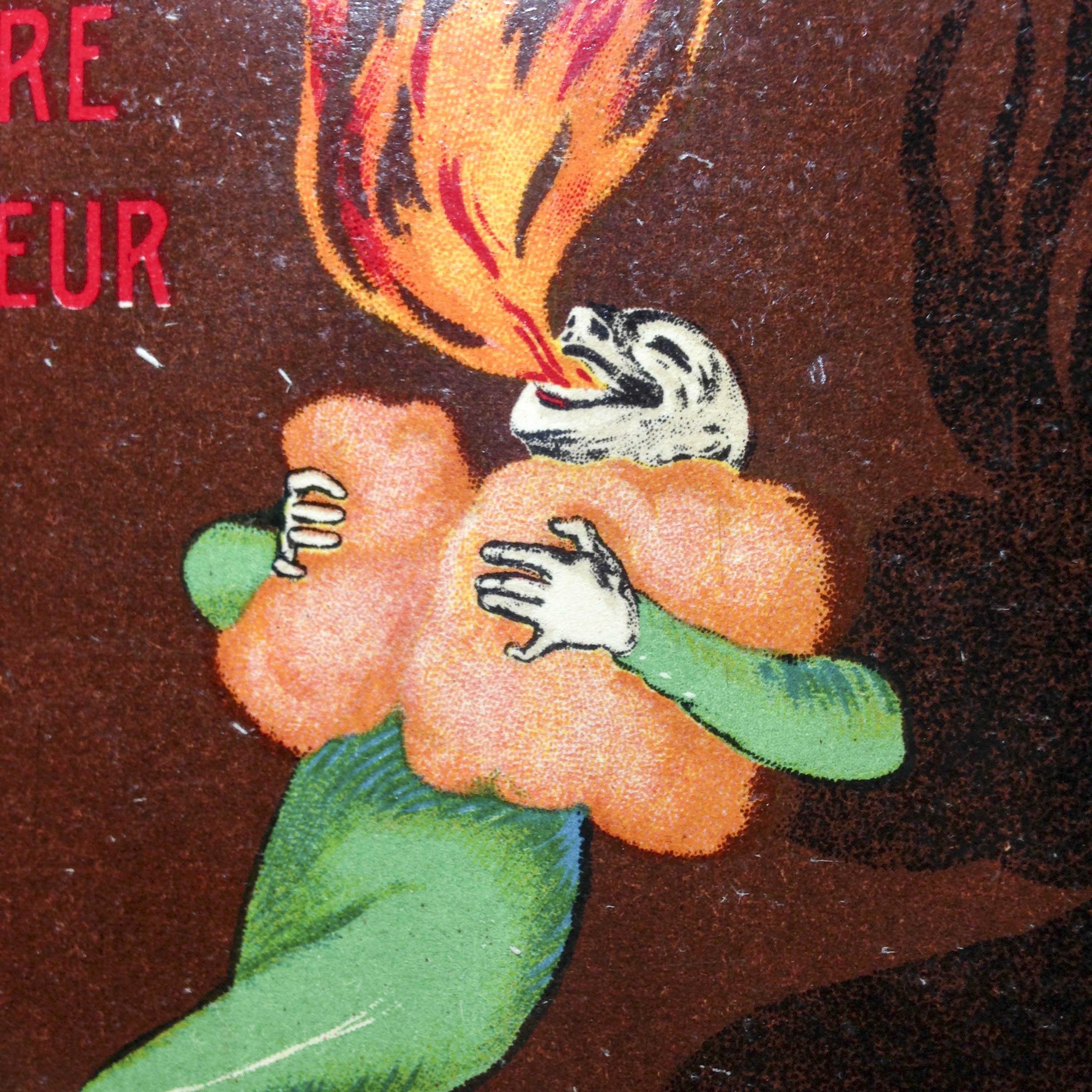 factice thermogène boite carton ancien vintage douleurs rhumatismes pharmacie illustration cappiello 1930