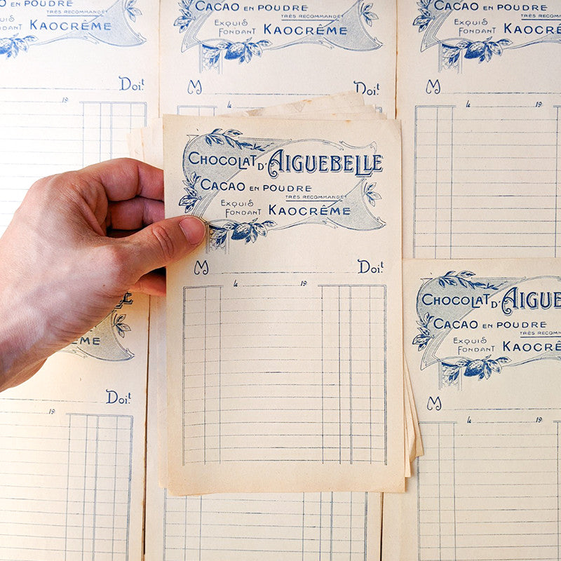 Aiguebelle Chocolate Invoice 1930