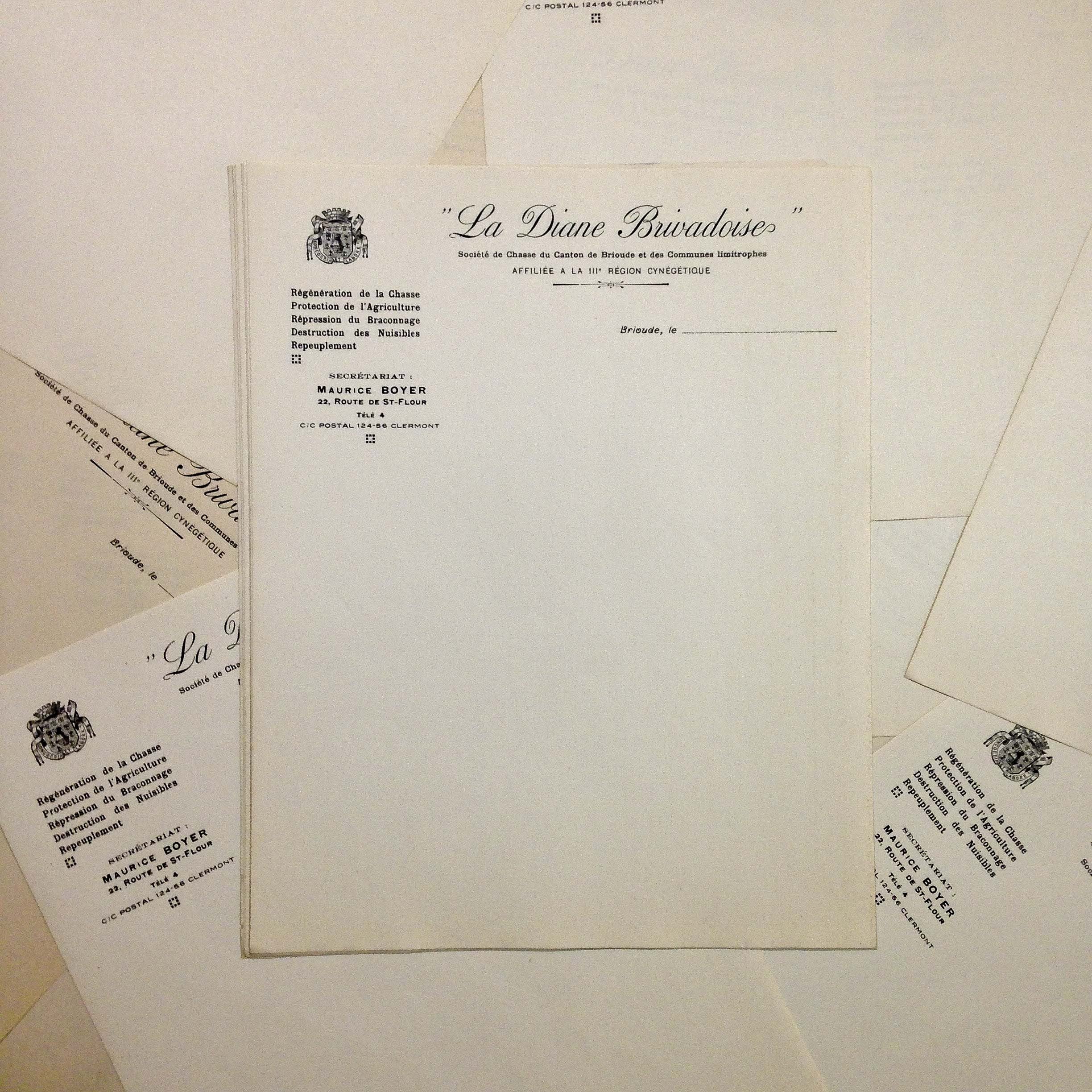 Sheet "La Diane Brivadoise" 1930