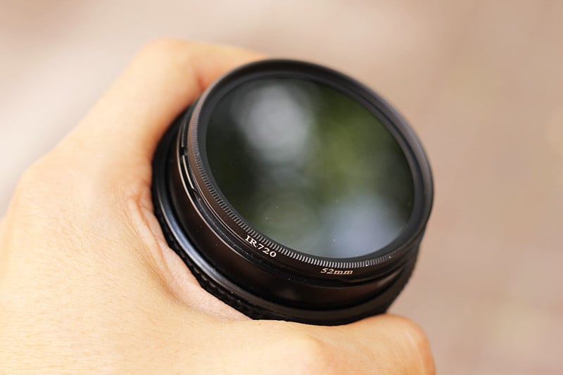 Filtre infrarouge noir et blanc 52mm 43mm 46mm 49mm 55mm 58mm objectif optique photo