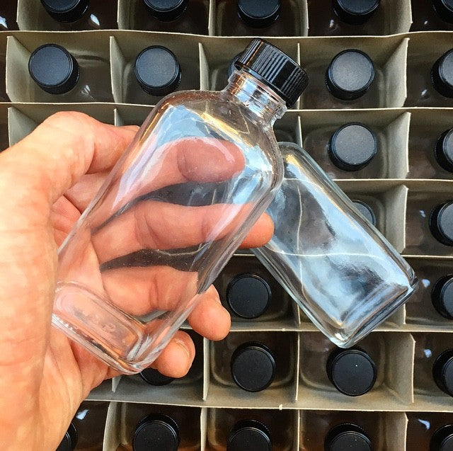 petit flacon ancien verre 125ml laboratoire vintage 1980 chimie