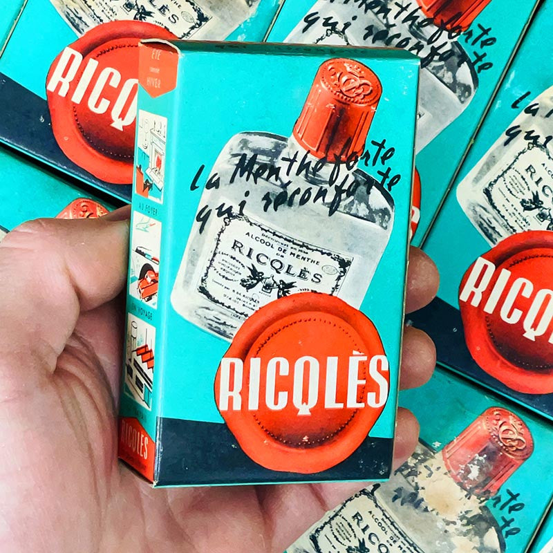 Flacon d'Alcool de Ricqles 1960