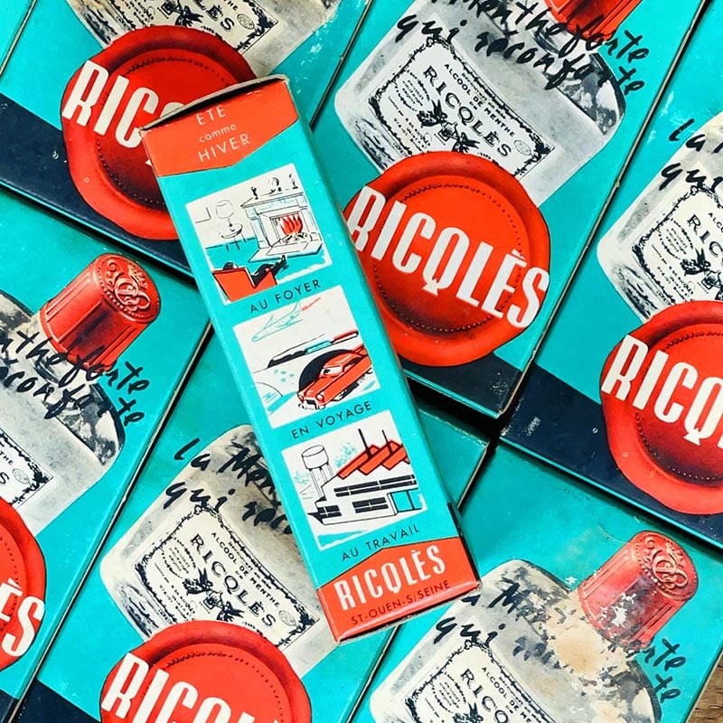Flacon d'Alcool de Ricqles 1960