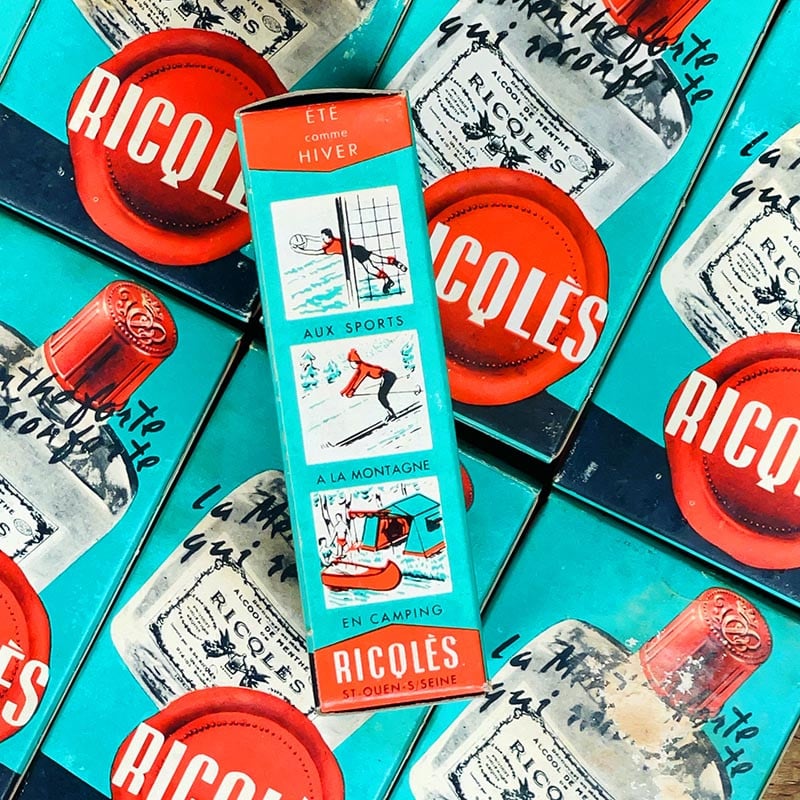 Flacon d'Alcool de Ricqles 1960