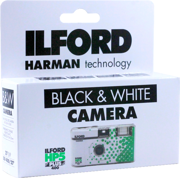 appareil photo jetable ilford hp5 noir et blanc 27 poses photos flash argentique