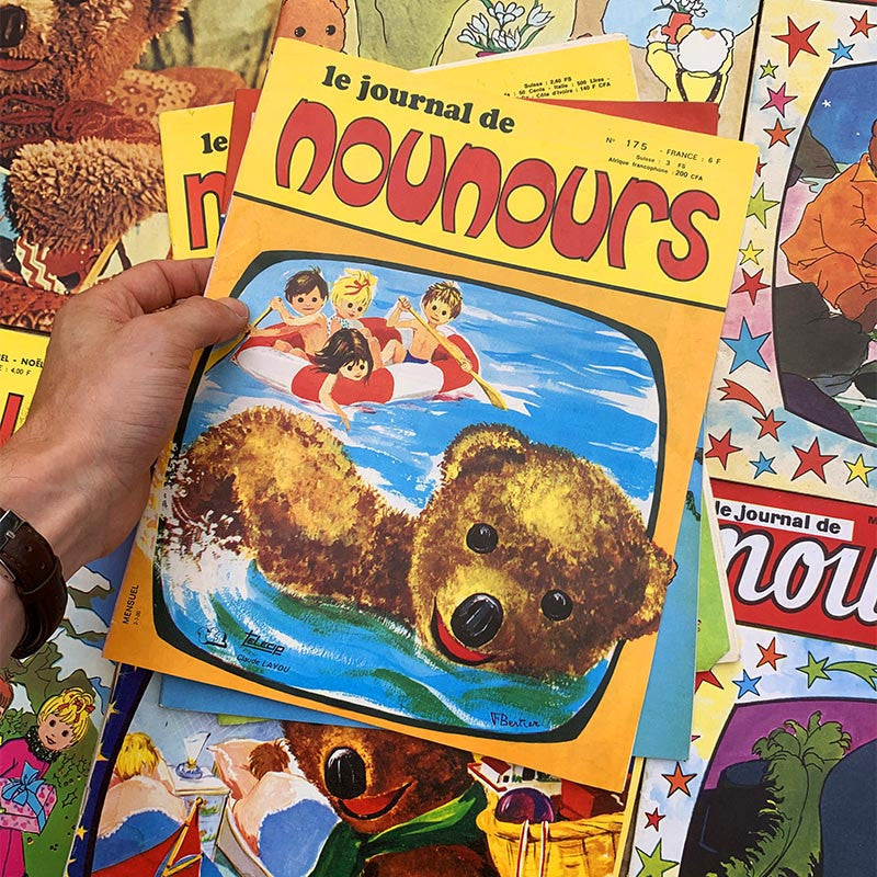 journal de nounours ancien vintage exemplaire 1980 1981