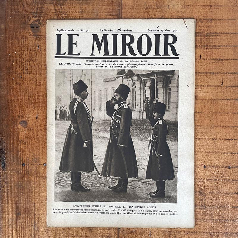 Journal Le Miroir Guerre 1914 1918