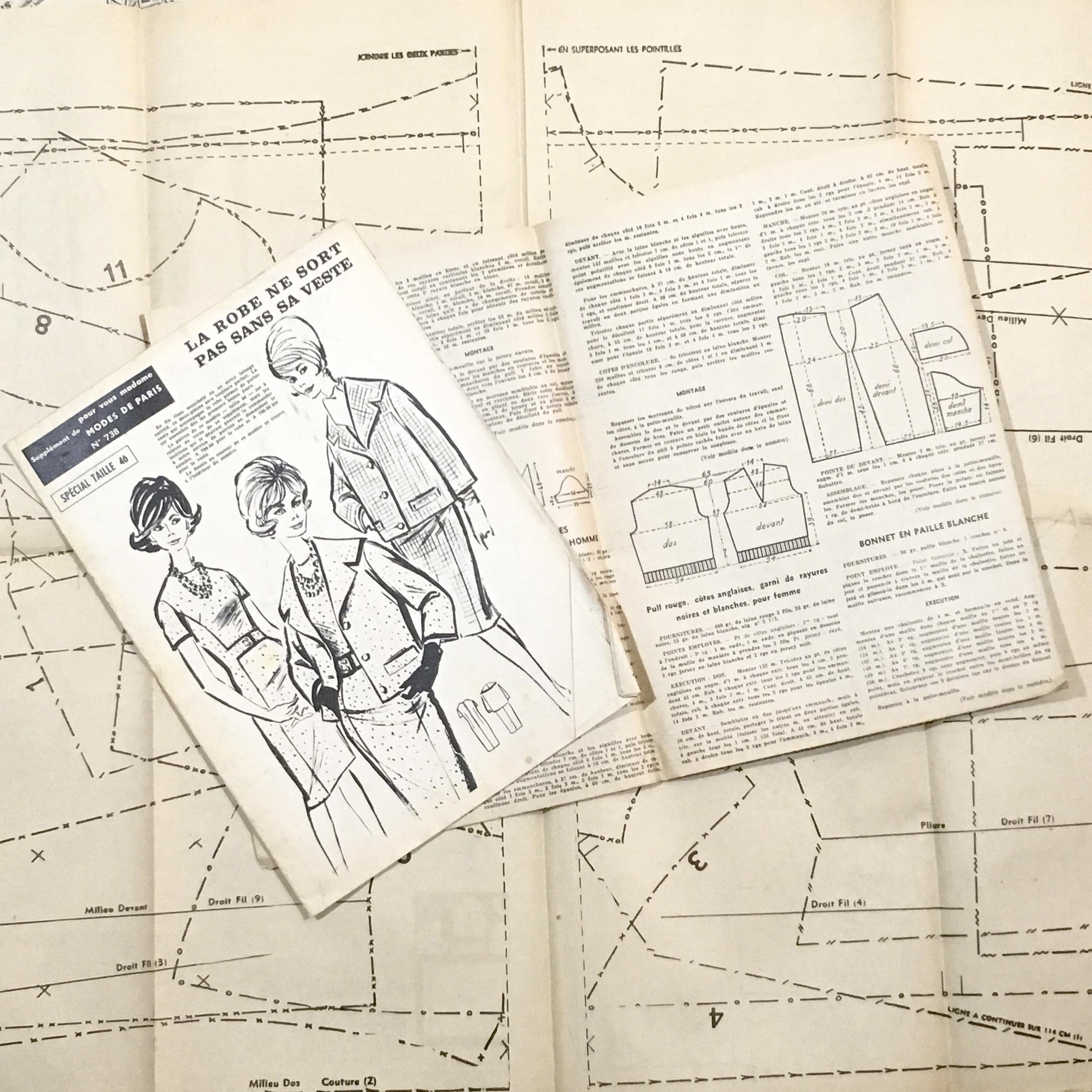 journal fashion mode ancien vintage patrons mercerie 1960