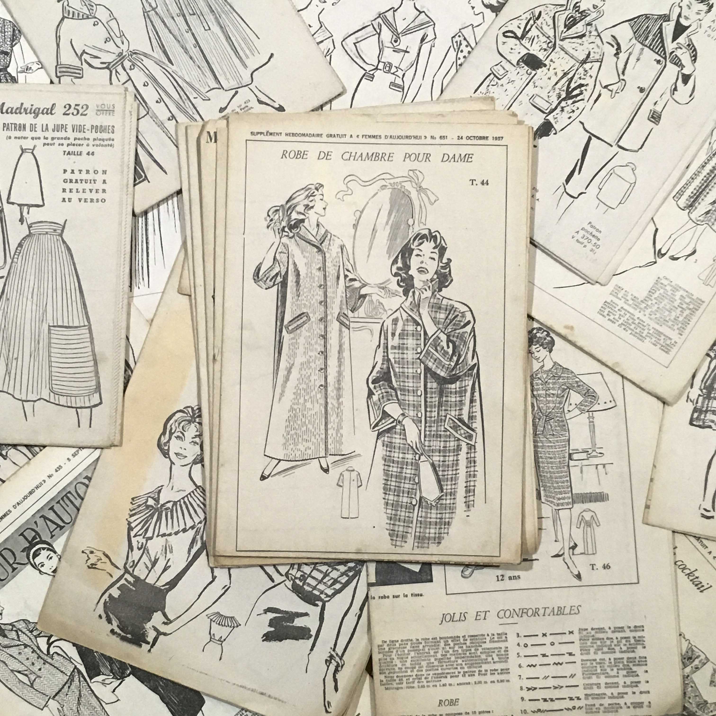 journal fashion mode ancien vintage patrons mercerie 1960