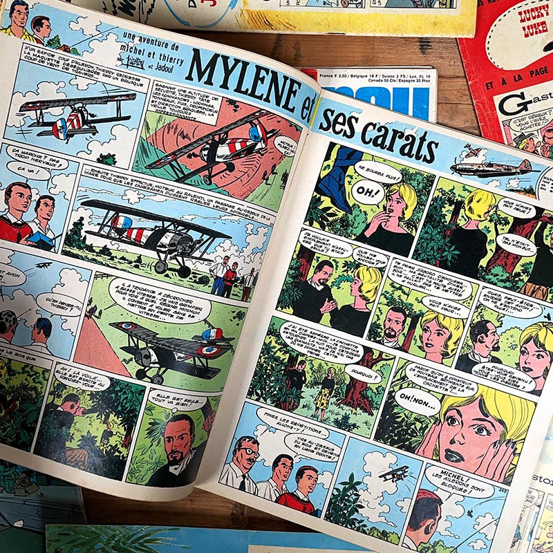 journal de spirou magazine revue bande dessinée ancien vintage exemplaire 1960 1970