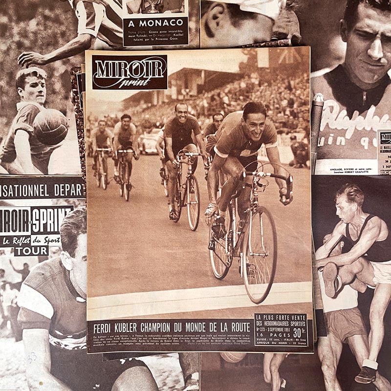 journal le miroir sprint sport photo sportif ancien vintage papier illustré illustration exemplaire numéro 1951 1950 1960 1961