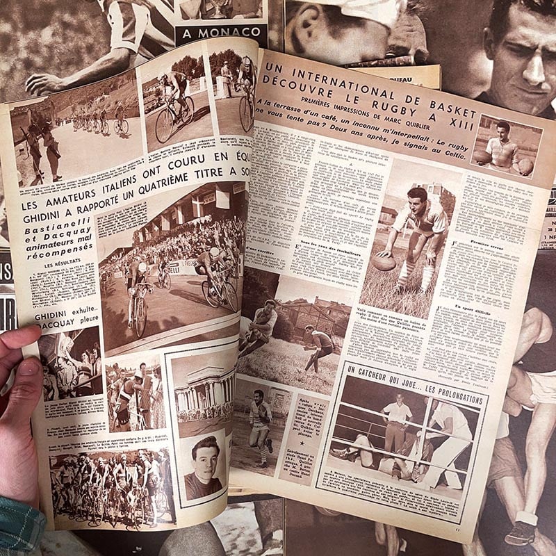 journal le miroir sprint sport photo sportif ancien vintage papier illustré illustration exemplaire numéro 1951 1950 1960 1961