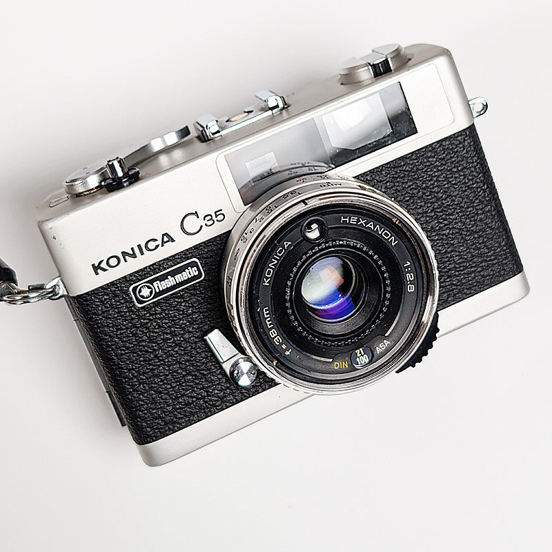 konica c35 automatic compact hexanon 38mm 2.8 télémètre rangefinder 35 135 24x36 film argentique pellicule photographie photo