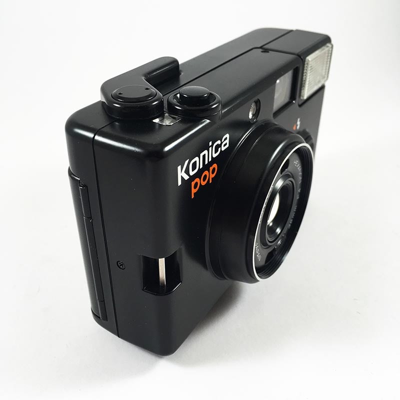konica pop noir ancien vintage automatique hexanon 36mm 4 point and shoot flash