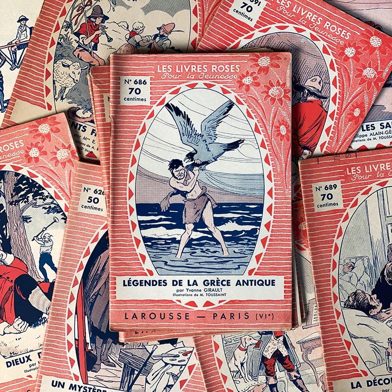journal revue magazine les livres roses pour la jeunesse livret ancien vintage illustration exemplaire numéro 1930 1937