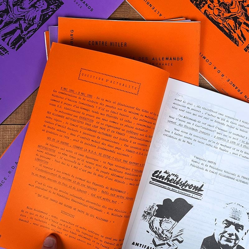 livret feuillet livre exposition résistance allemande durant la seconde guerre mondiale 1939 1945 1985