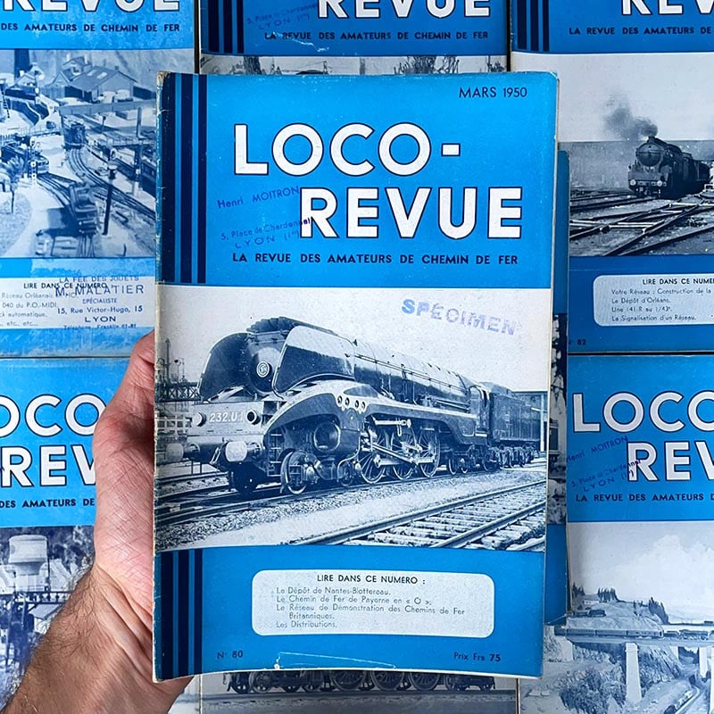 journal revue magazine locomotive loco-revue train ancien vintage illustration exemplaire numéro 1950 1951