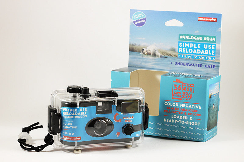 lomography boitier rechargable argentique 35mm étanche caisson sous marin eau couleur