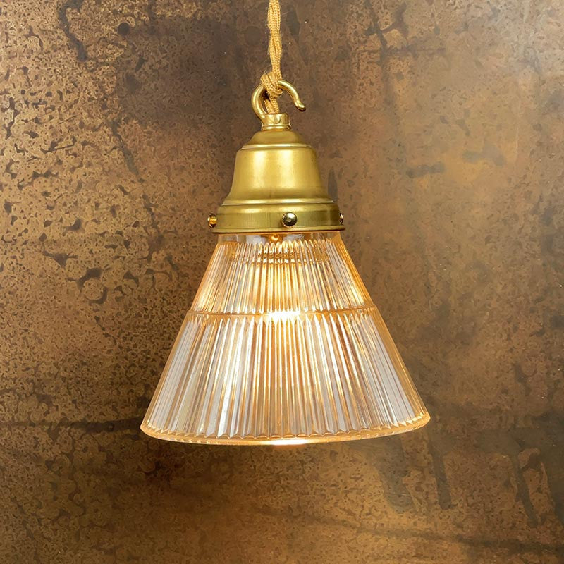 Striped Tulip Light Fixture