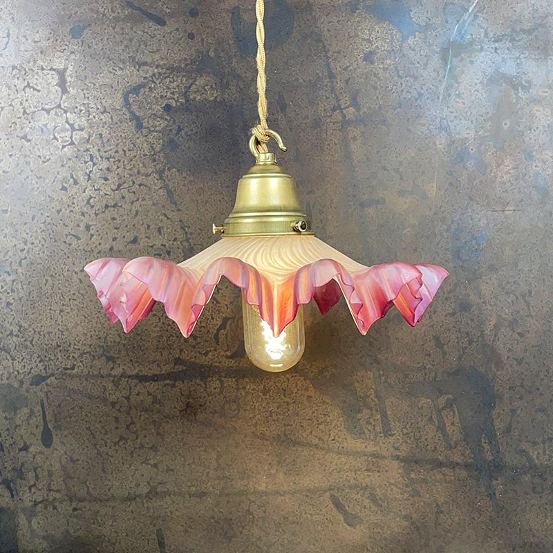 Luminaire Vintage Dentelé 1930