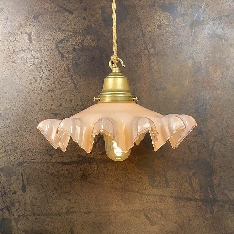 Luminaire Vintage Dentelé 1930