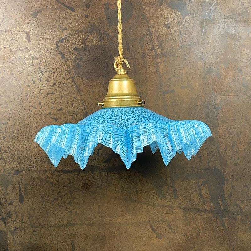 Luminaire Vintage Dentelé Clichy 1930