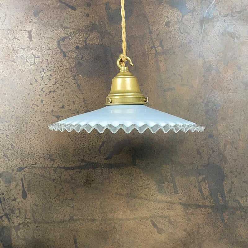 Luminaire Vintage Dentelle Blanche 1930