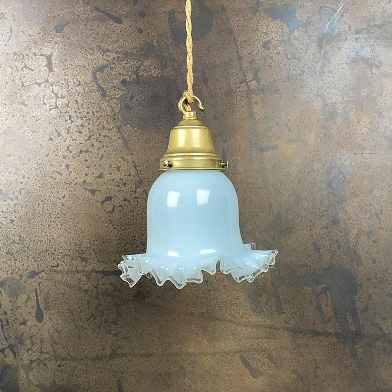 Luminaire Vintage Tulipe Blanche 1930