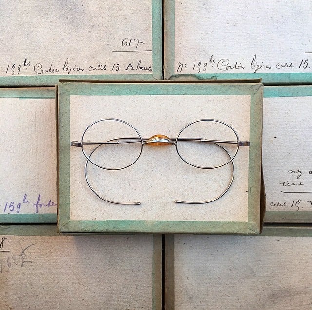 lunette ancienne métal XIX ème 1880 1870 titane paladium vue soleil solaire edgar retro