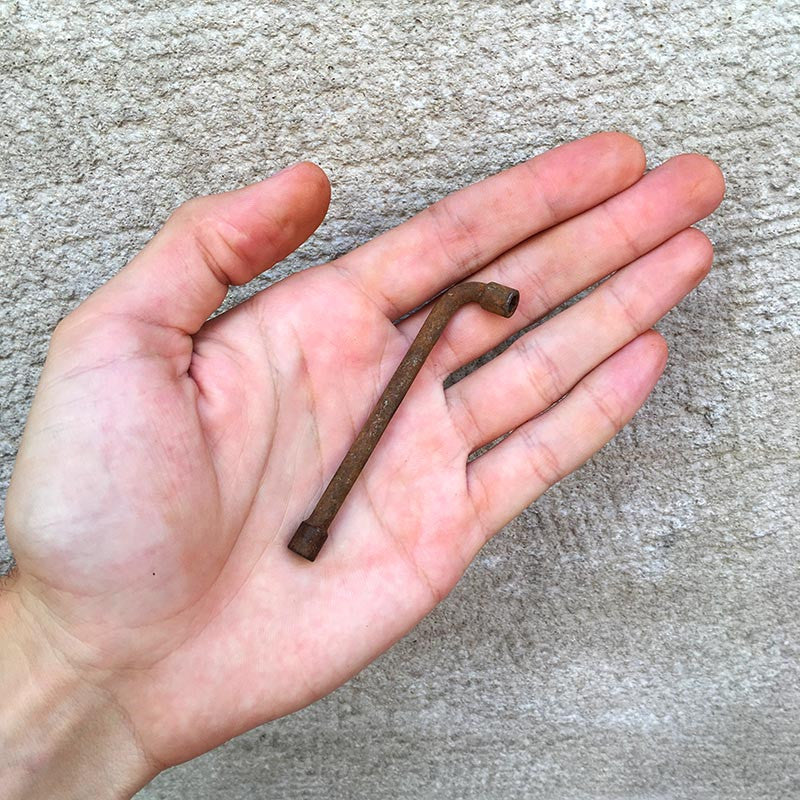 mini clef a pipe 4mm ancienne petite garage atelier vintage