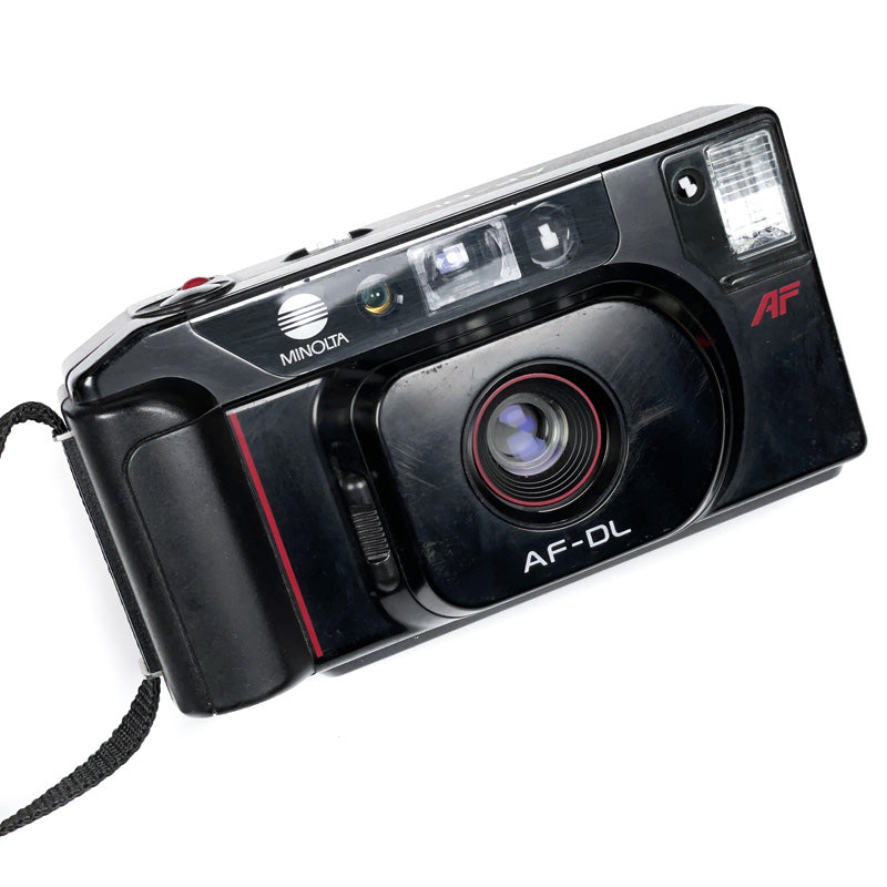 minolta af-dl af dl 35-55 55mm compact point and shot ancien vintage film pellicule argentique photo photographie flash automatique 24x36 35mm 135