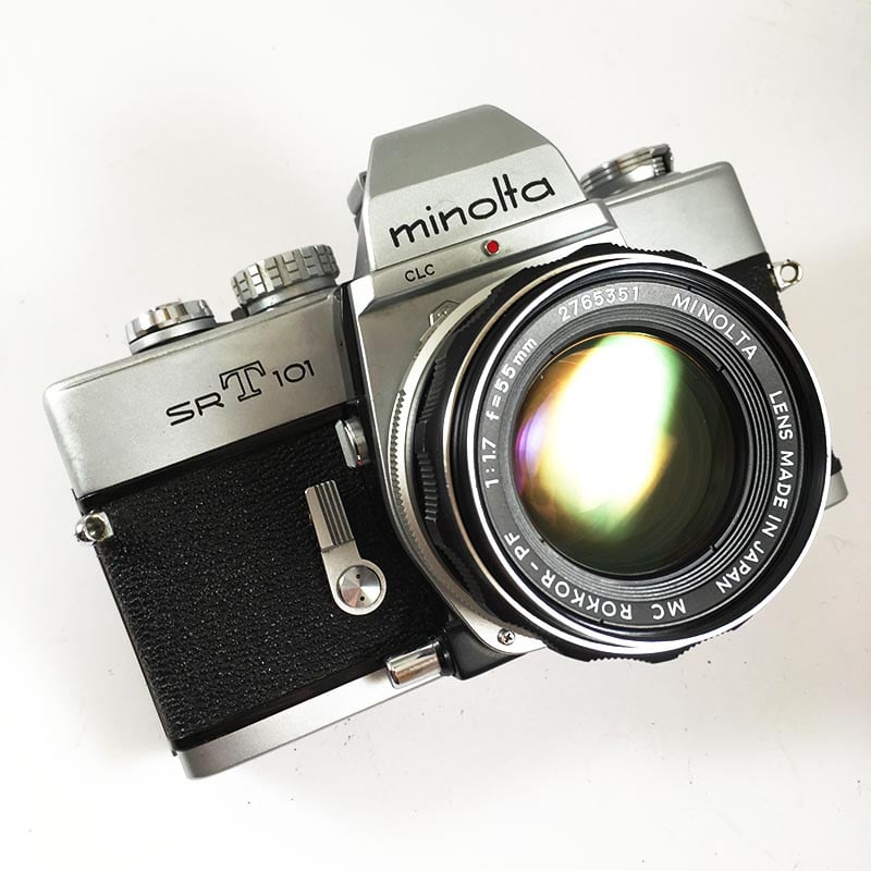 Minolta SRT 101 Chrome & Rokkor-PF 55mm 1.7