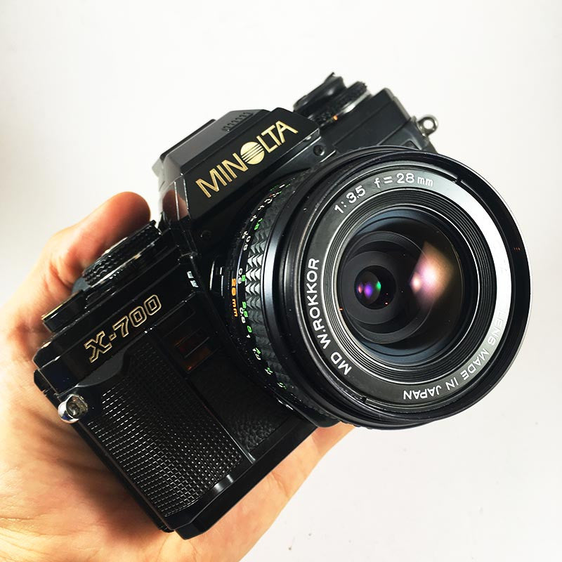 Minolta X-700 & W Rokkor 28mm 3.5