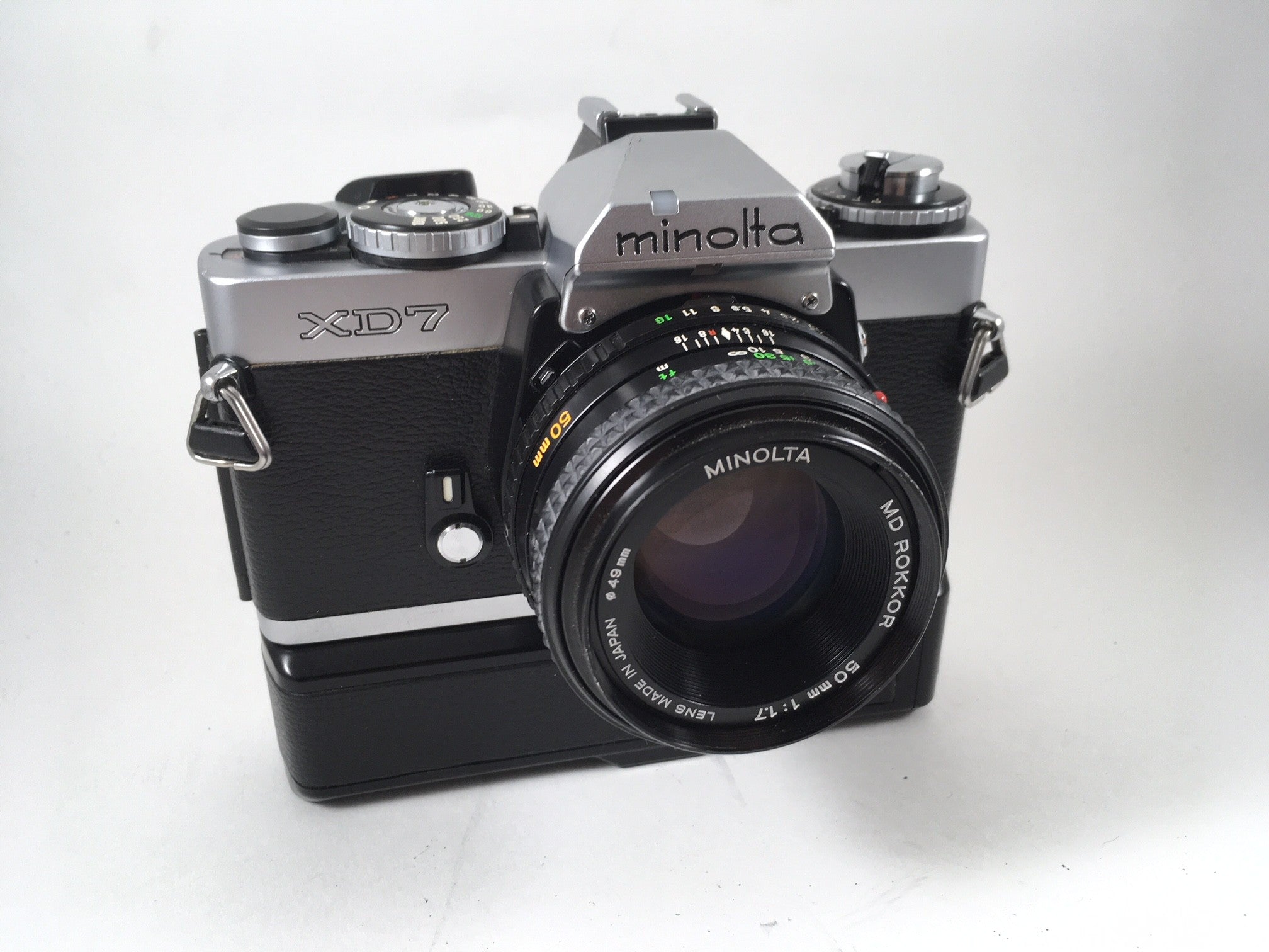 Minolta XD7 Winder & Rokkor 50mm 1.7