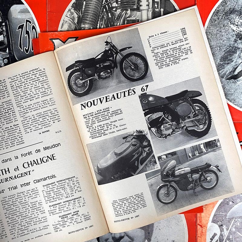 journal magazine moto revue deux roues ancien vintage illustration exemplaire numéro 1960 1970 années 60 70