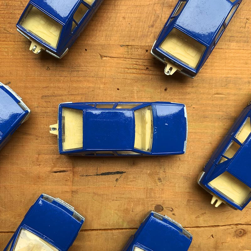 voiture miniature ancienne norev 1986 citroen bx bleu bleue minijet mini jet fabriqué en france 1980