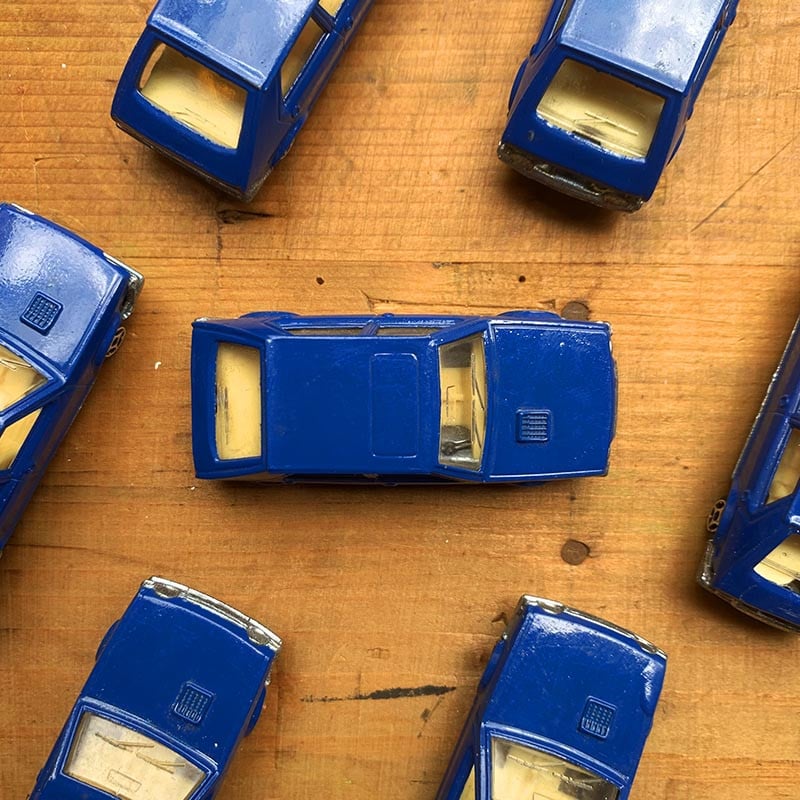 voiture miniature ancienne norev fiat ritmo bleu bleue mini jet minijet fabriqué en france 1980