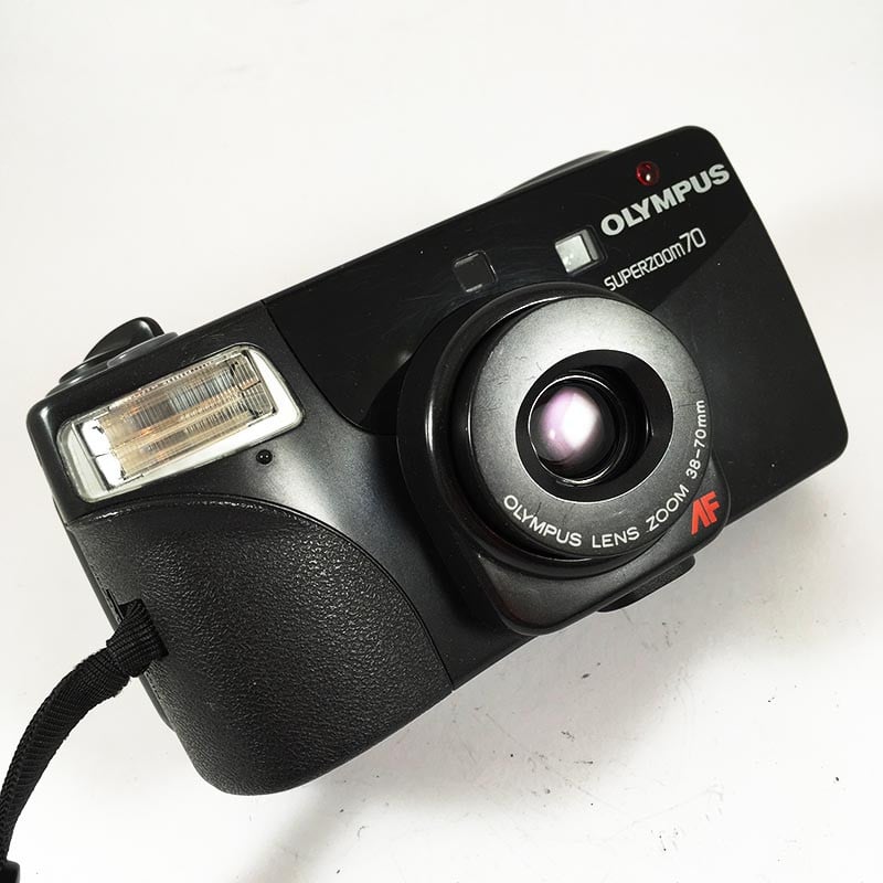 olympus af superzoom 70 zoom point and shoot ancien vintage 38-70mm argentique 1993 compact camera boite