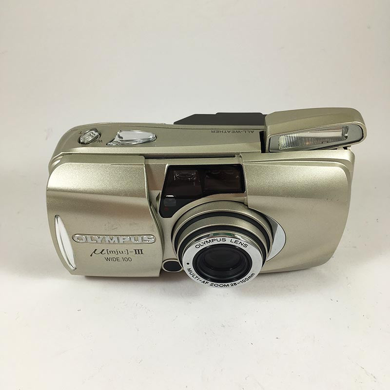 olympus mju III 3 wide 100 28mm 100mm zoom 35mm point and shoot 2002 135 argentique